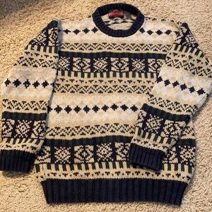 Handsome knit sweater